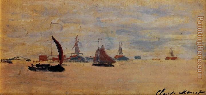 View of the Voorzaan painting - Claude Monet View of the Voorzaan art painting